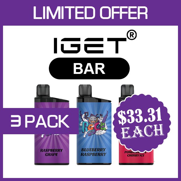 IGET BAR – 3500 PUFFS – 3 PACK