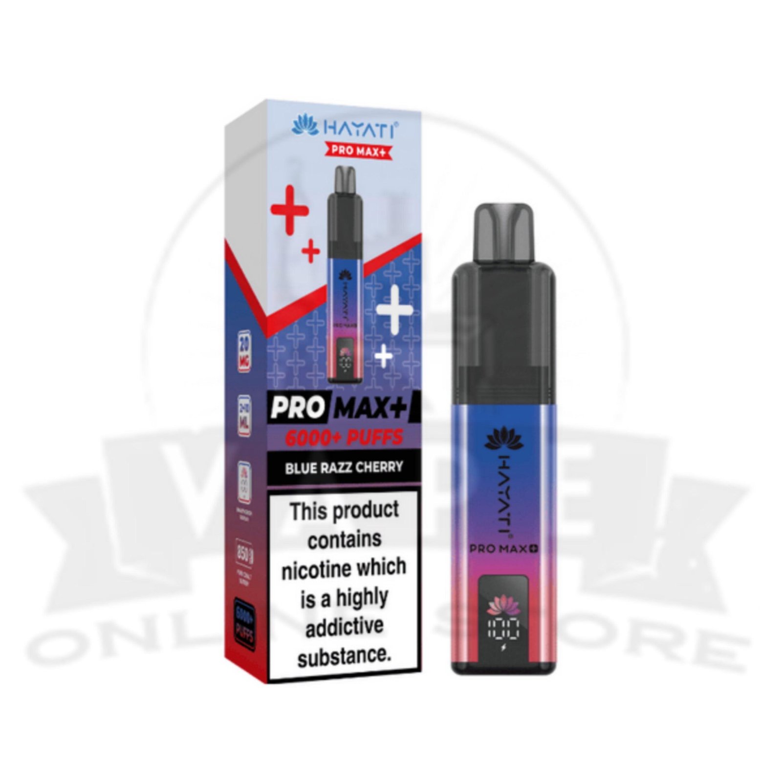 Blue Razz Cherry Hayati Pro Max Plus 6000 Puffs Pod Kit