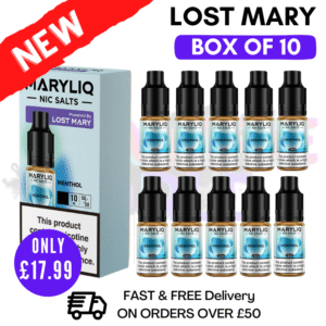 Menthol MaryLiq Nic Salt BOX OF 10