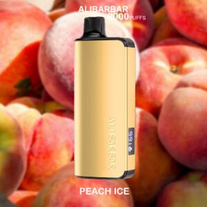 ALIBARBAR INGOT – PEACH ICE – 9000 PUFFS