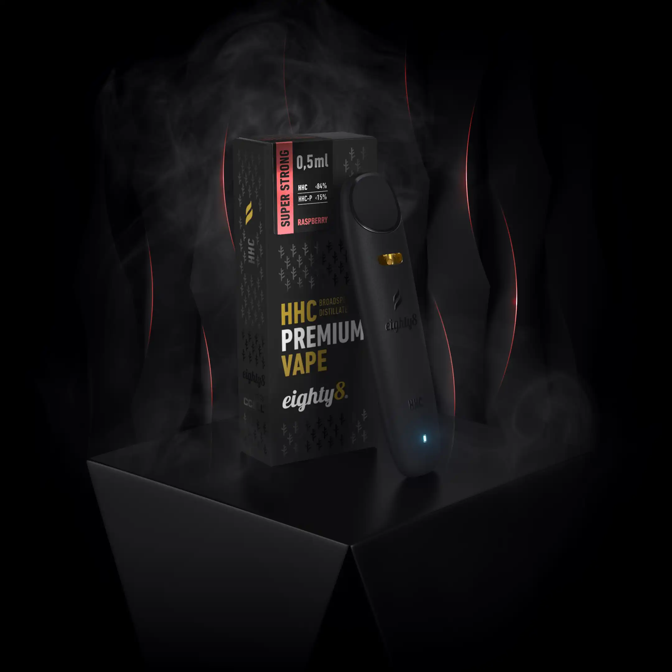HHC Vape + HHC-P Eighty8 Vape Super Strong – Raspberry - Image 2