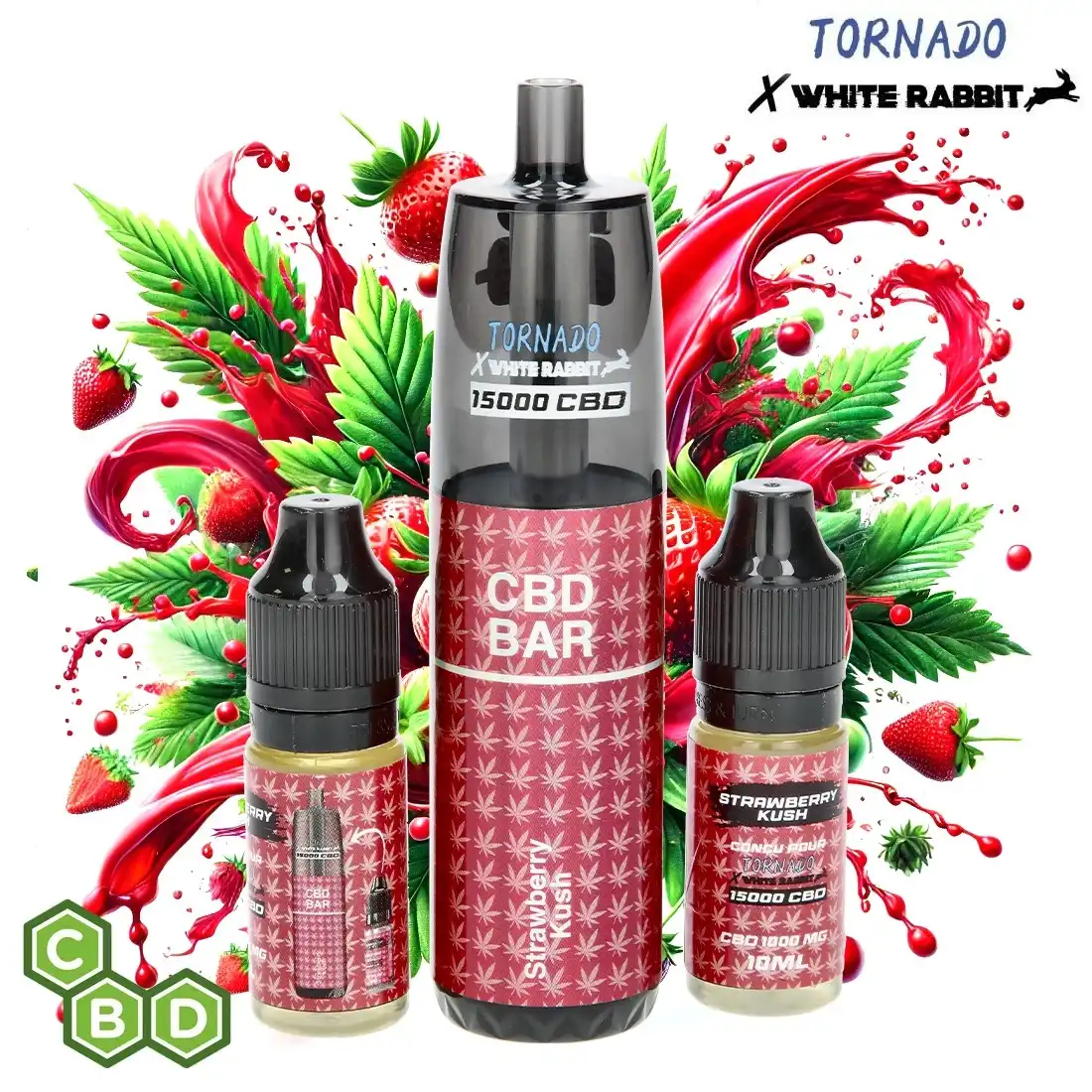 Randm Tornado CBD Strawberry Kush 15000 Puffs 1000mg