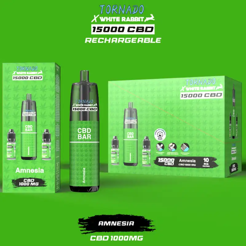 Randm Tornado CBD Amnesia 15000 Puffs 1000mg - Image 3